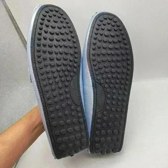 Brand New No Box Loafer Shoes for Men Size 43 Metalic Light Blue Flexible - Picture 7 of 9